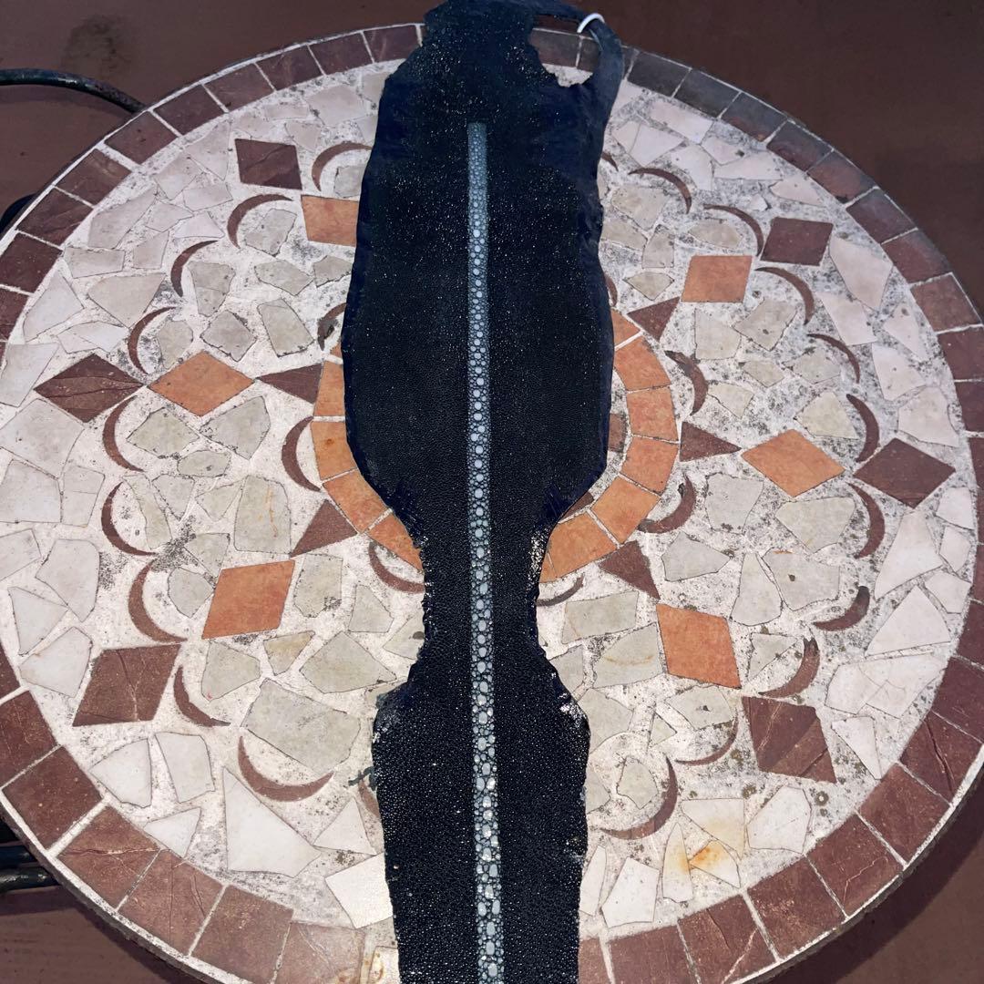 40 AA 連石 ローストーン エイ革 鮫革 スティングレイ スティングレー