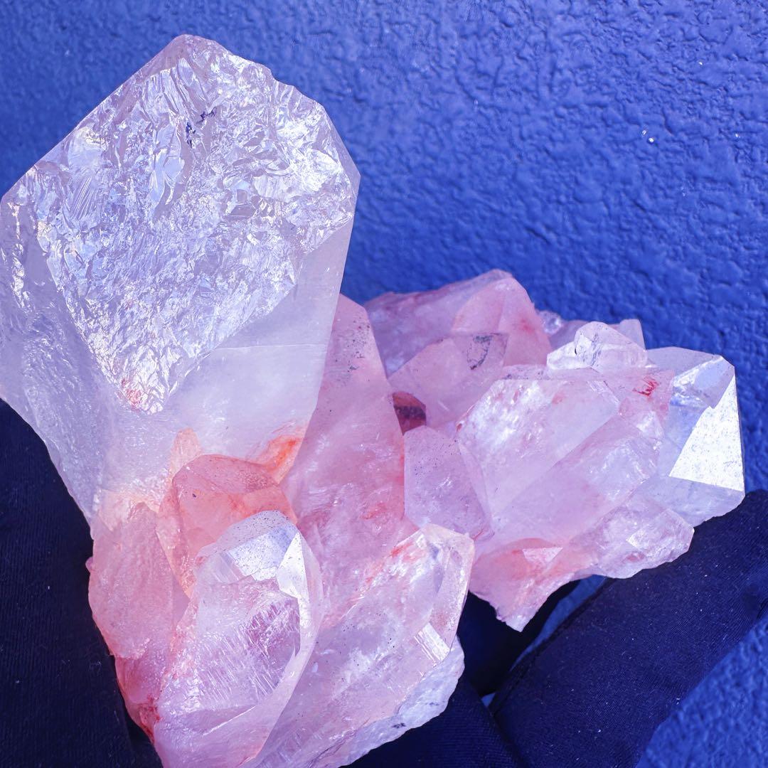 希少❗️超綺麗♡キラキラ☆超強いパワー ピンク ヒマラヤクラスター天然石A1432