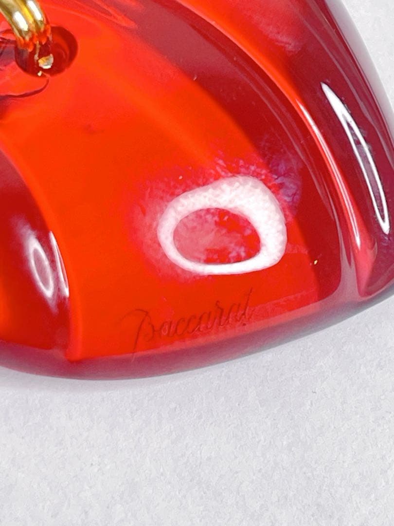 バカラ ネックレス（レッドハート／箱付き）品番：2GW81837500-006