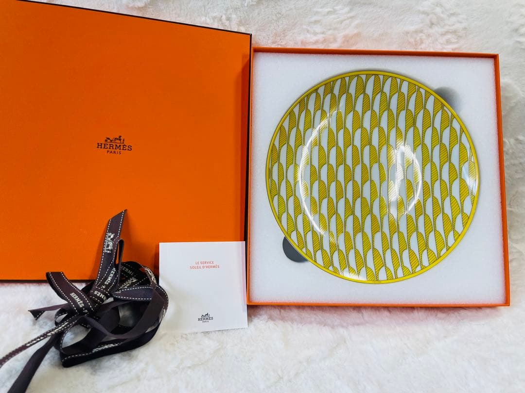 新品未使用 エルメス デザートプレート 2枚  ソレイユ