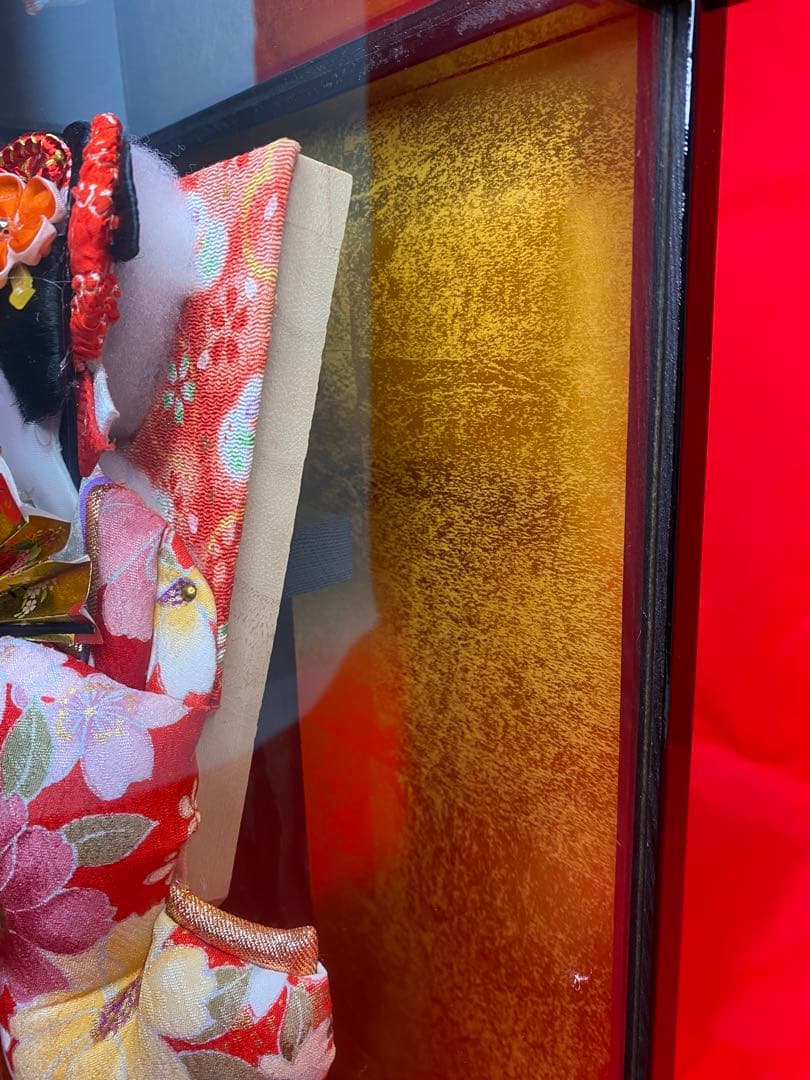 羽子板ガラスケース８号・サイズ間口約２２×奥行約１７×高さ約３５㎝・小さいサイズ