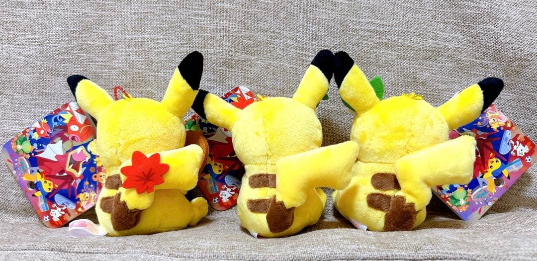 ポケモンセンターヒロシマ◇ピカチュウ ぬいぐるみ マスコット◇全3種