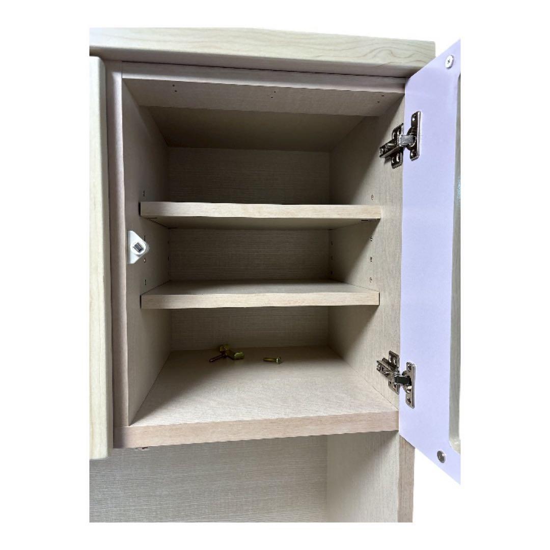 直接お渡し限定　キッチン収納 食器棚 ガラス扉付き