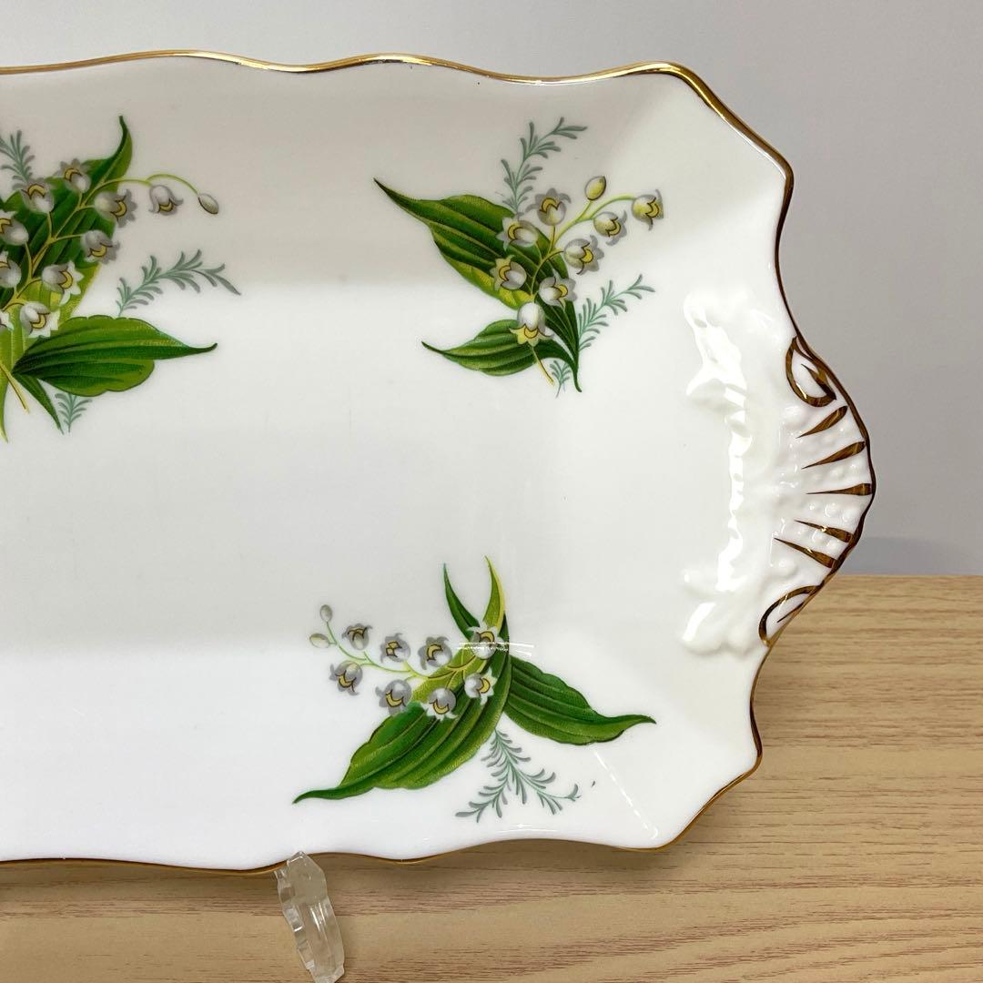 ハマースレイ　すずらん　サンドウィッチプレート　勿忘草シュガークリーマー