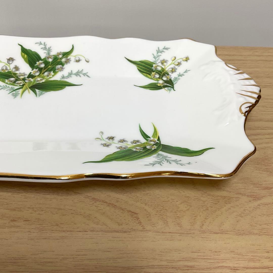 ハマースレイ　すずらん　サンドウィッチプレート　勿忘草シュガークリーマー