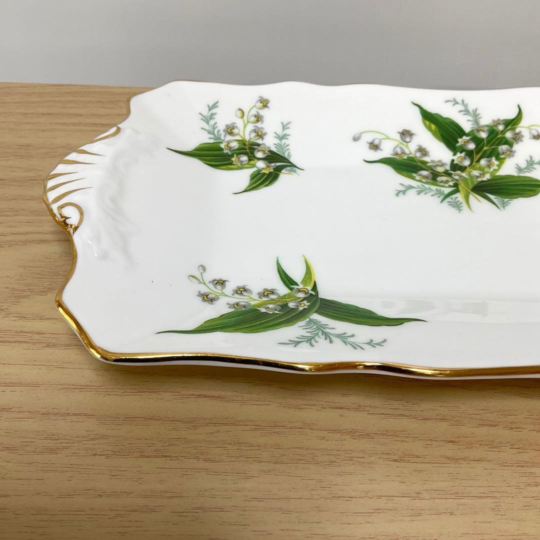 ハマースレイ　すずらん　サンドウィッチプレート　勿忘草シュガークリーマー