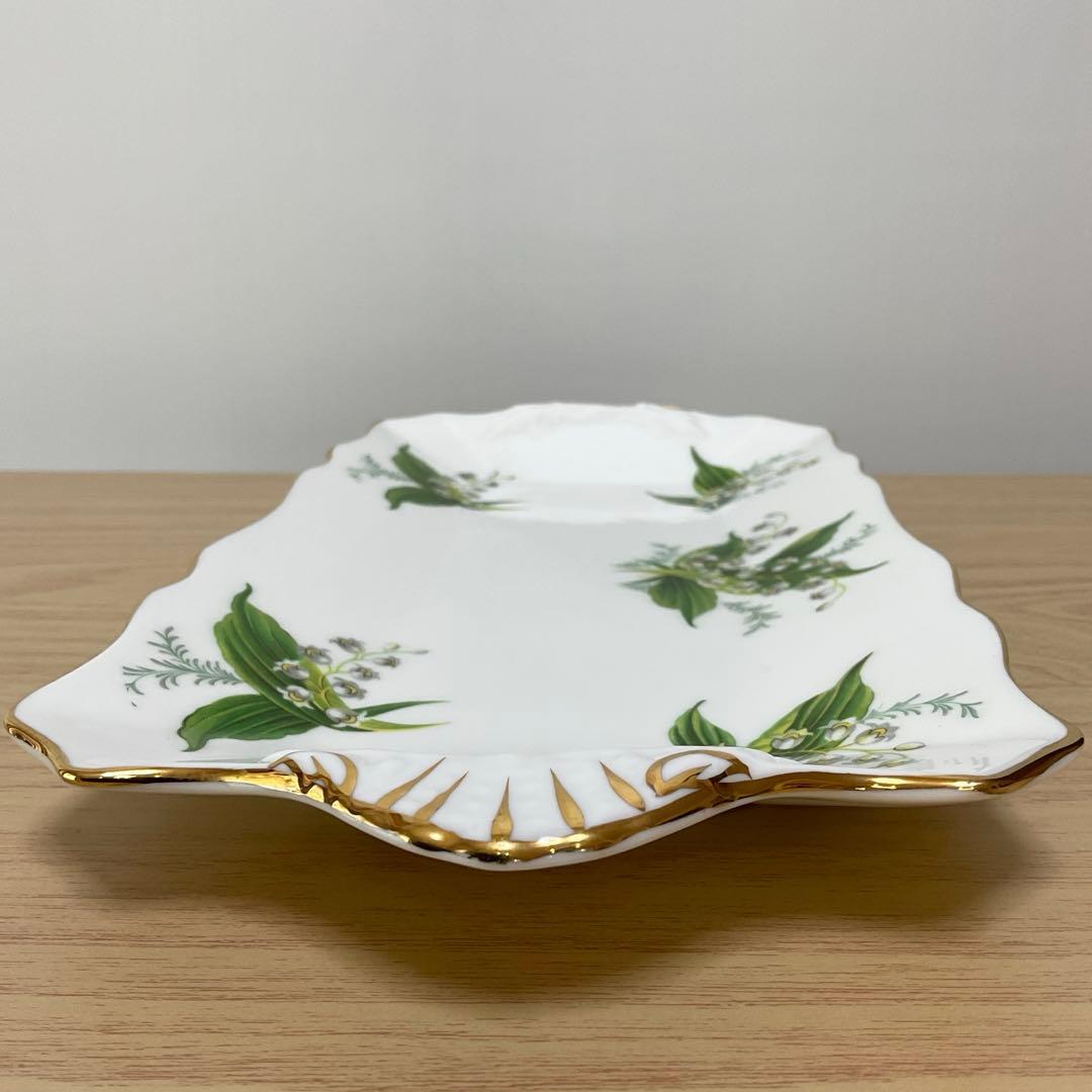 ハマースレイ　すずらん　サンドウィッチプレート　勿忘草シュガークリーマー