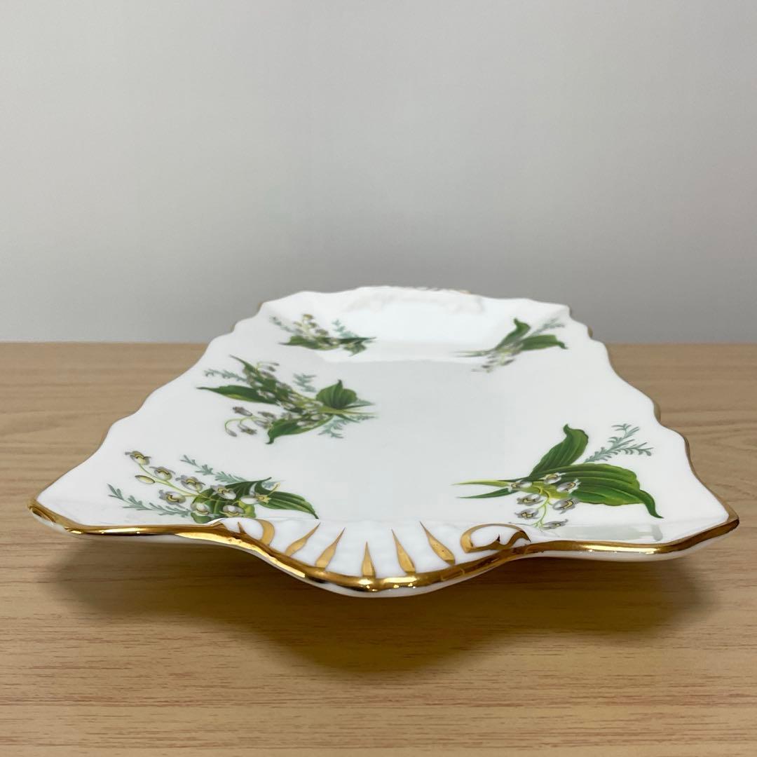 ハマースレイ　すずらん　サンドウィッチプレート　勿忘草シュガークリーマー