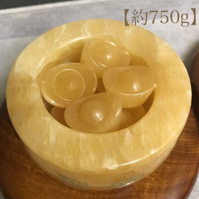 ★金運スペシャル★ 聚寶盆♢【天然アラゴナイト☆ゴールドルチル招財セット】❤️