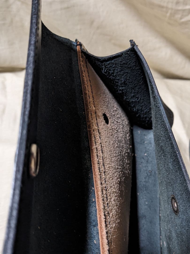 専用　昭和　白バイ　警官　交通機動隊 切符　書類　小物入 ベルト用バッグ　2点