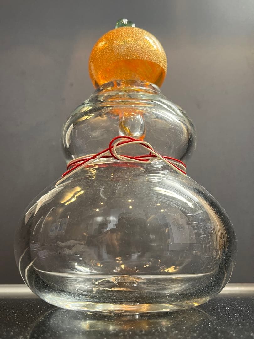 cullet 太閤鏡餅　ガラス製　鏡餅