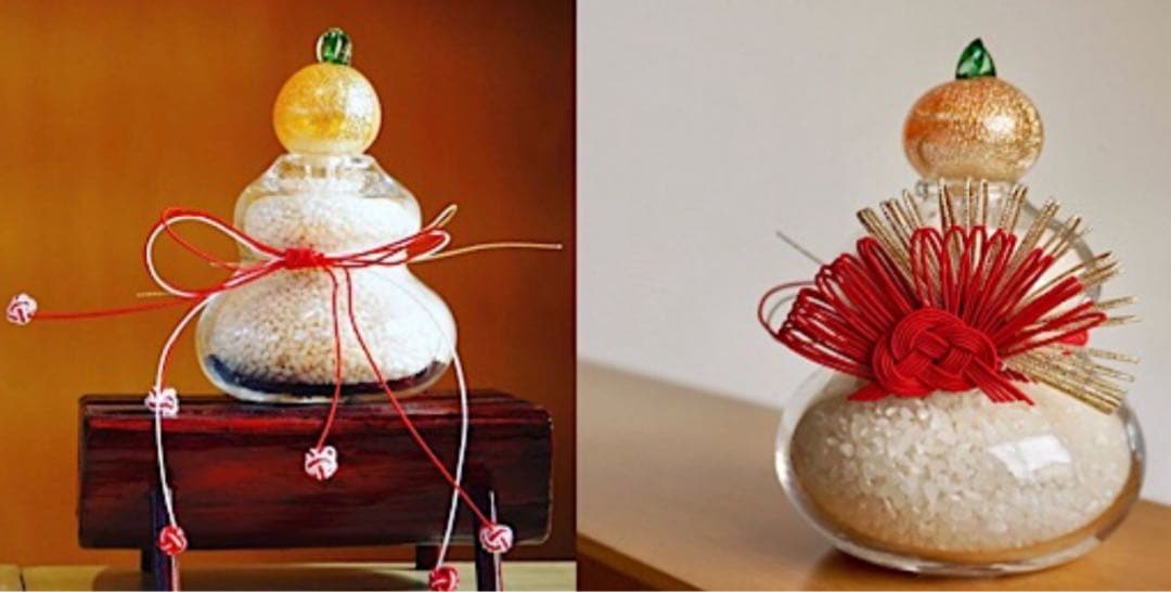 cullet 太閤鏡餅　ガラス製　鏡餅