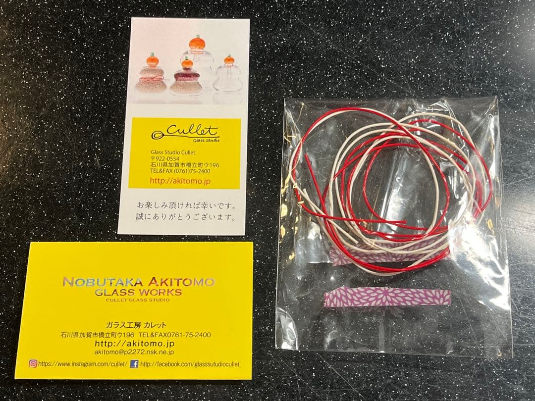 cullet 太閤鏡餅　ガラス製　鏡餅