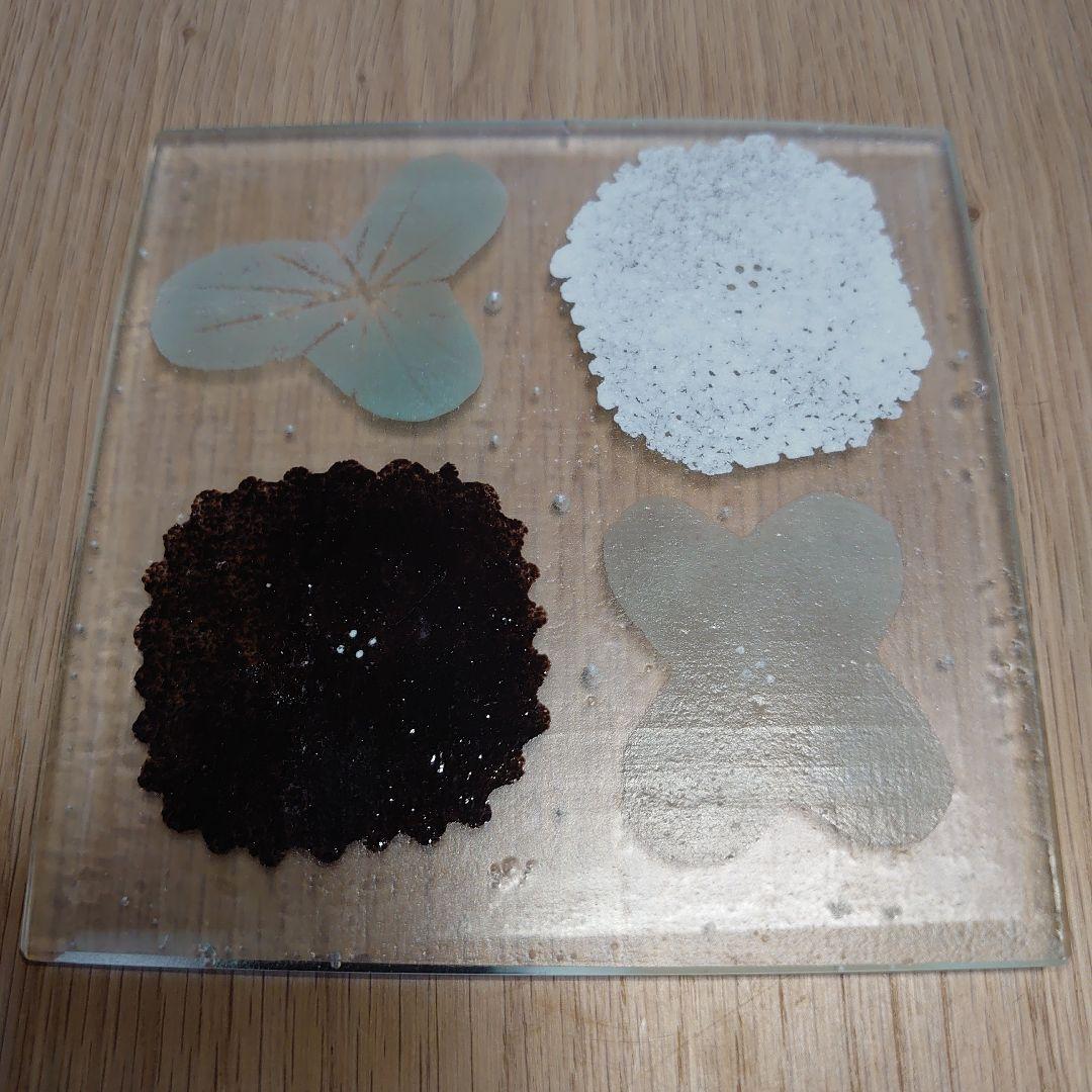 八木麻子さん　花スクエアプレート　２枚セット