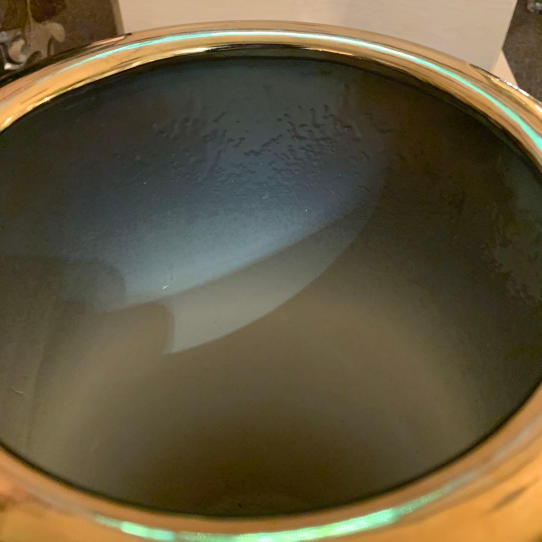 幾何学模様 ゴールド ホワイト 陶器製傘立て ID-375 - メルカリ