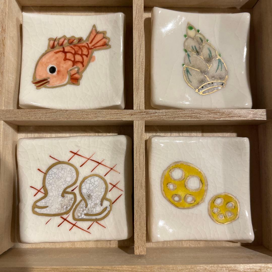 箸置きセット　お正月　おせち　おめでたい柄　9点