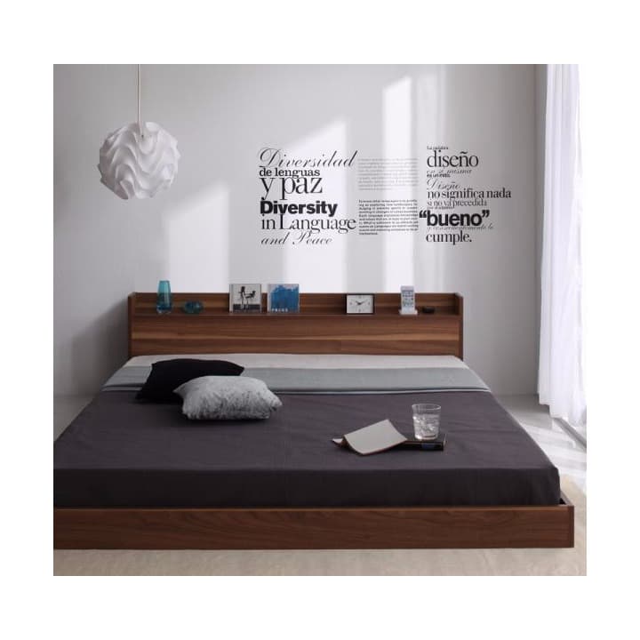 期間限定特価　送料無料　フロアシングルベッド　マットレス付き