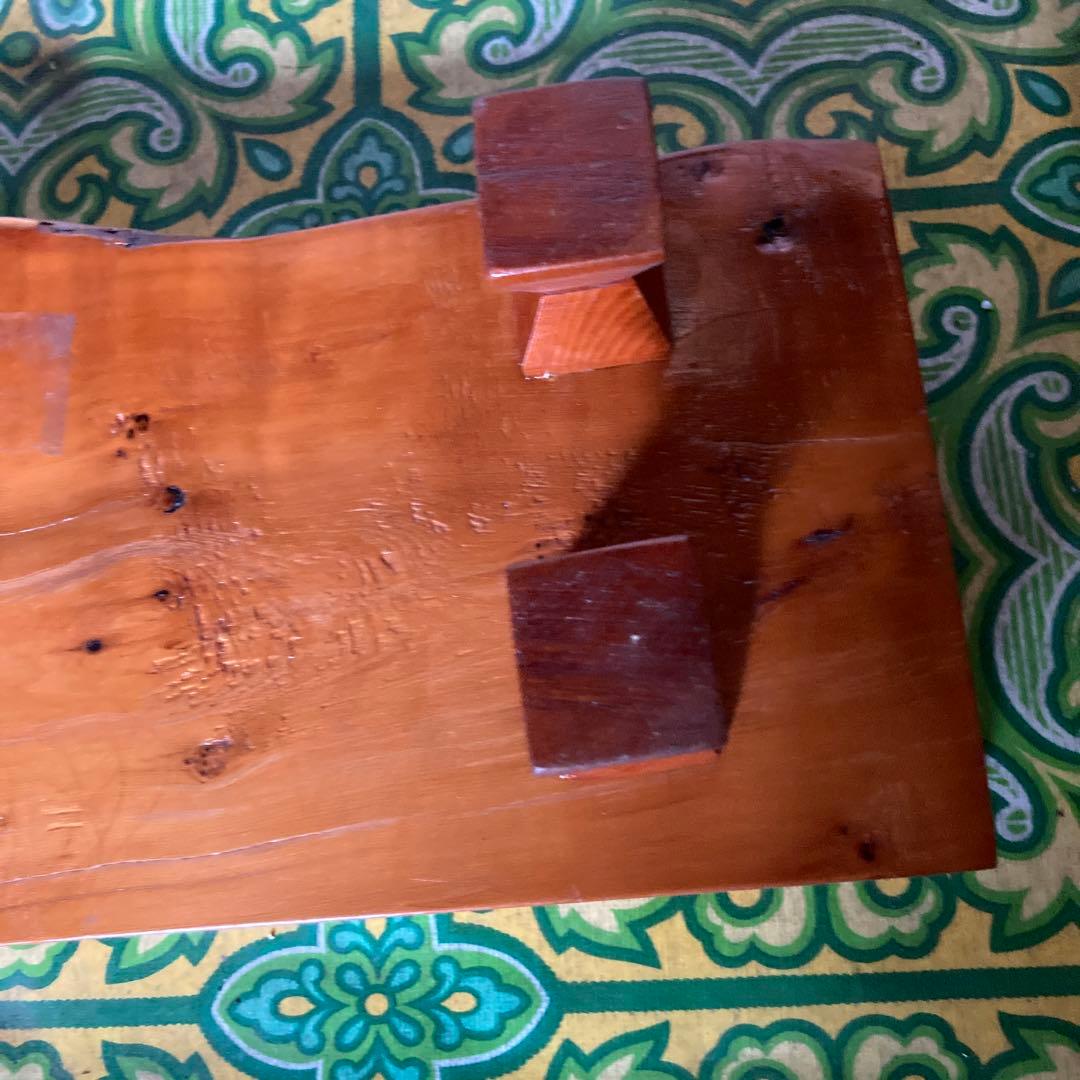 ②天然木製ミニテーブル