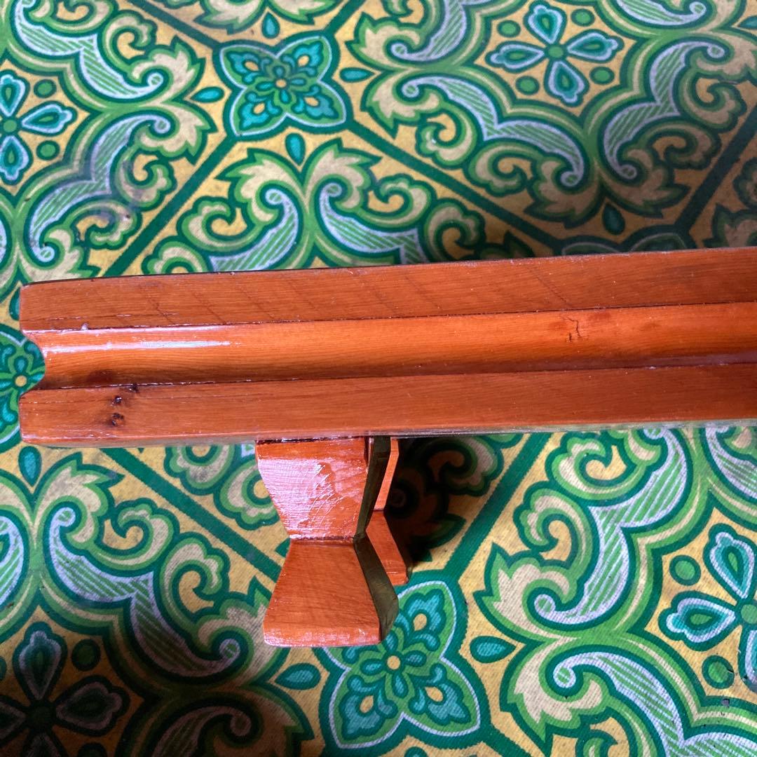 ②天然木製ミニテーブル