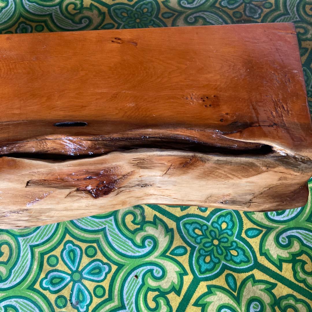 ②天然木製ミニテーブル