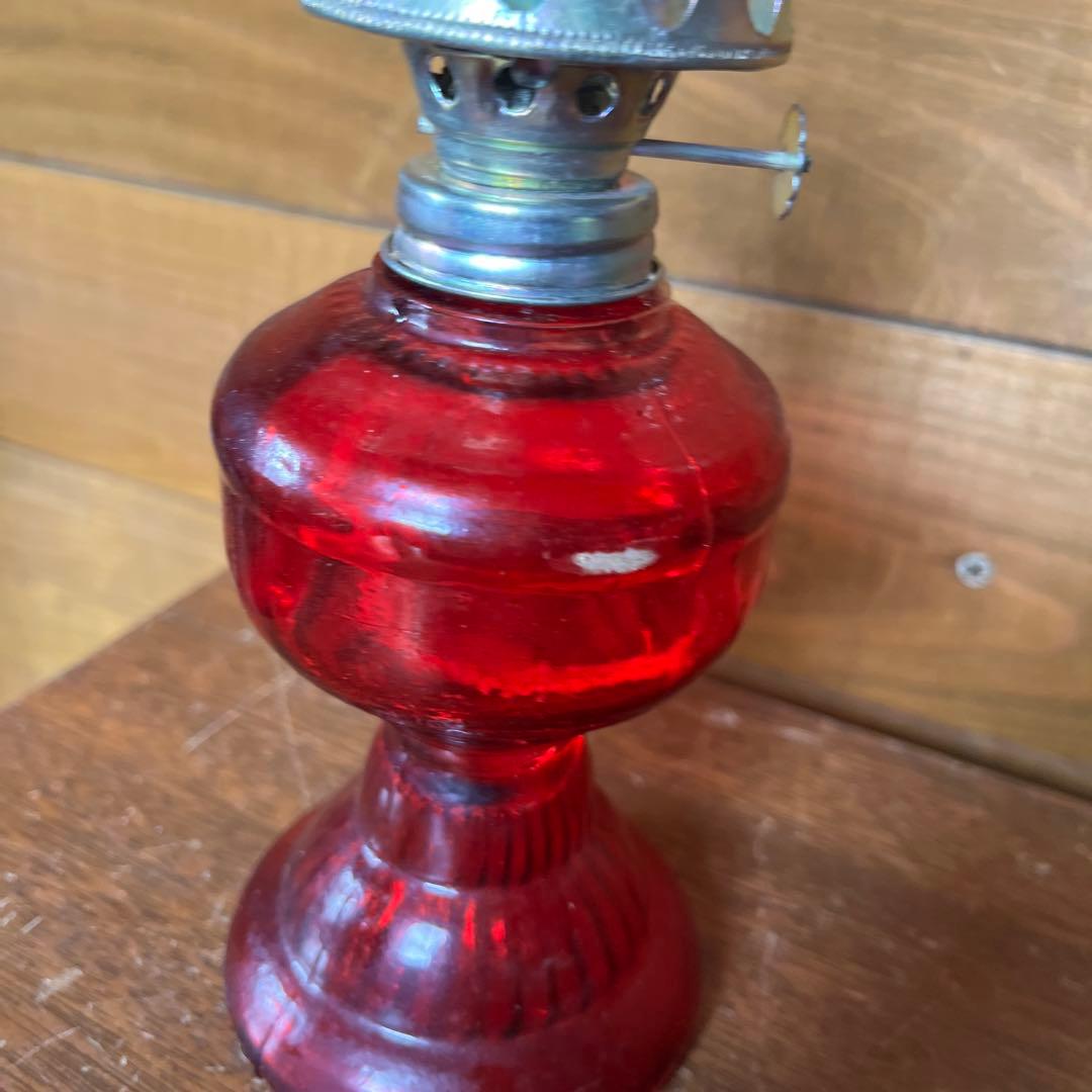 アンティーク　オイルランプ