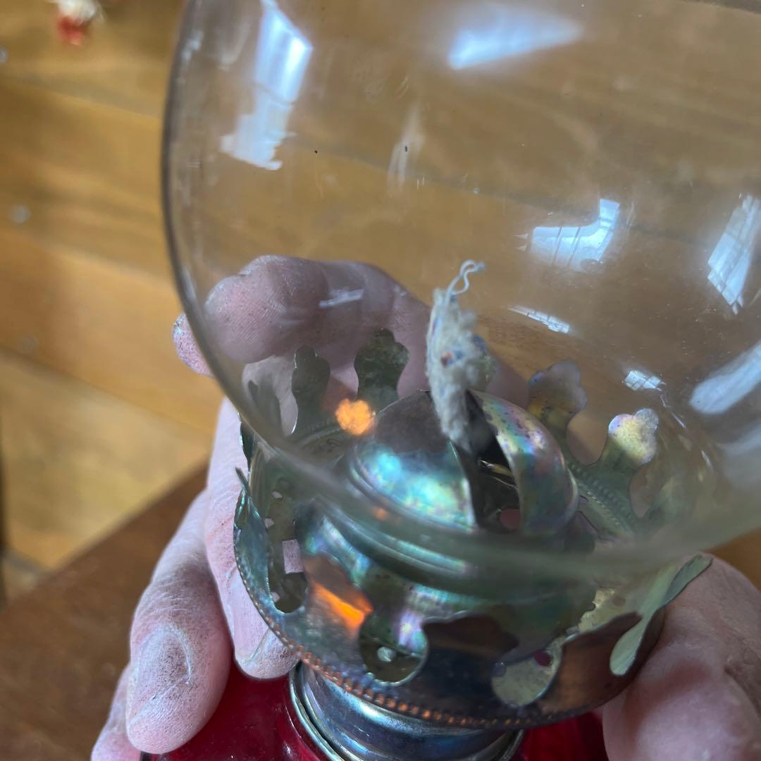 アンティーク　オイルランプ