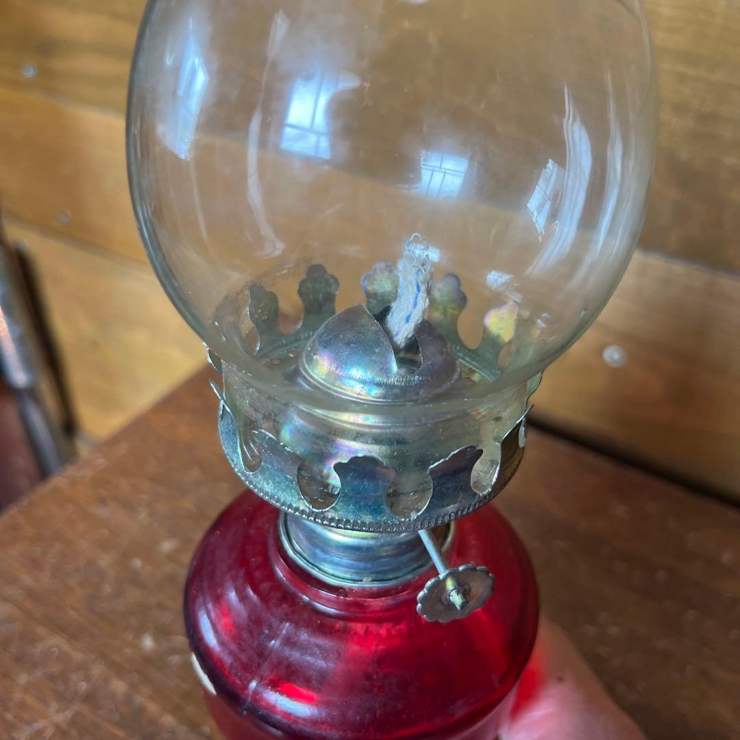 アンティーク　オイルランプ