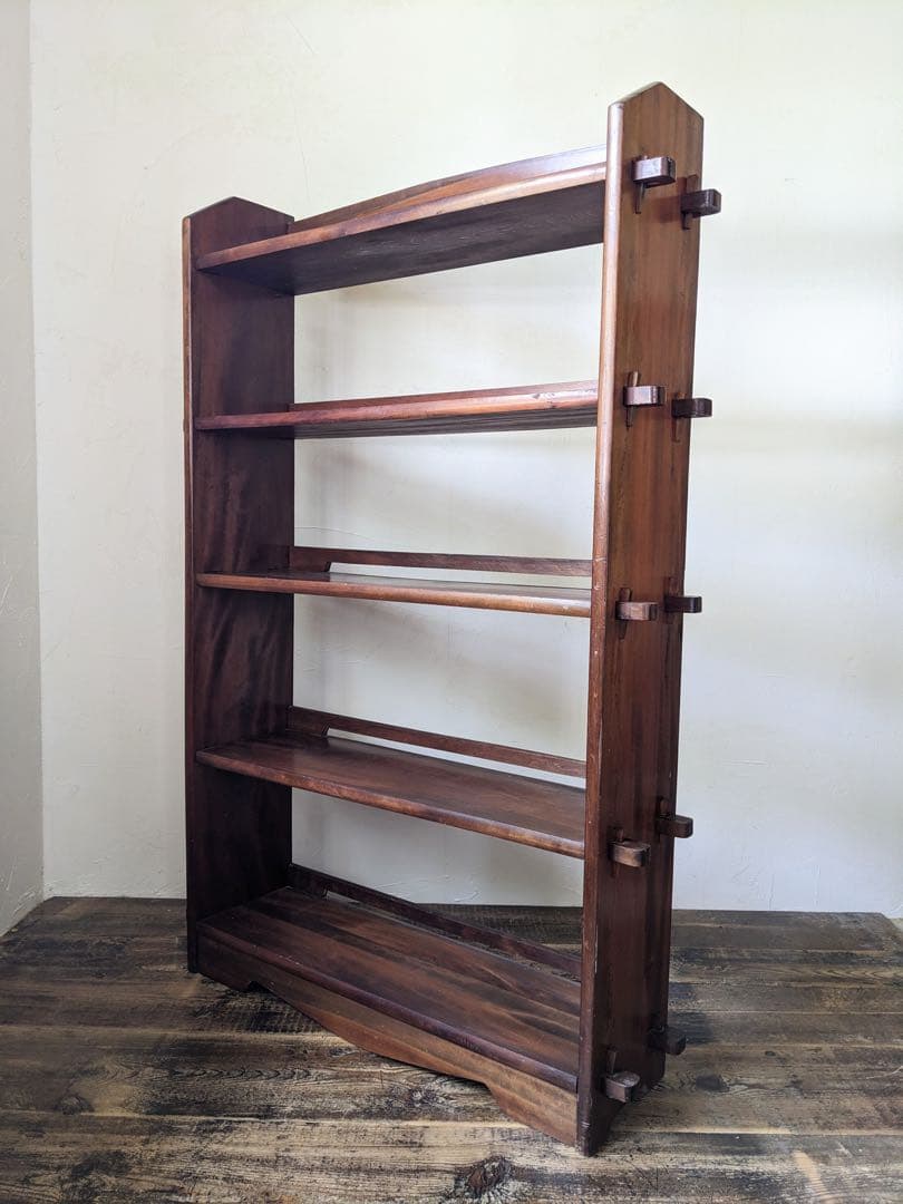 楔の本棚　木製オープンシェルフ　5段