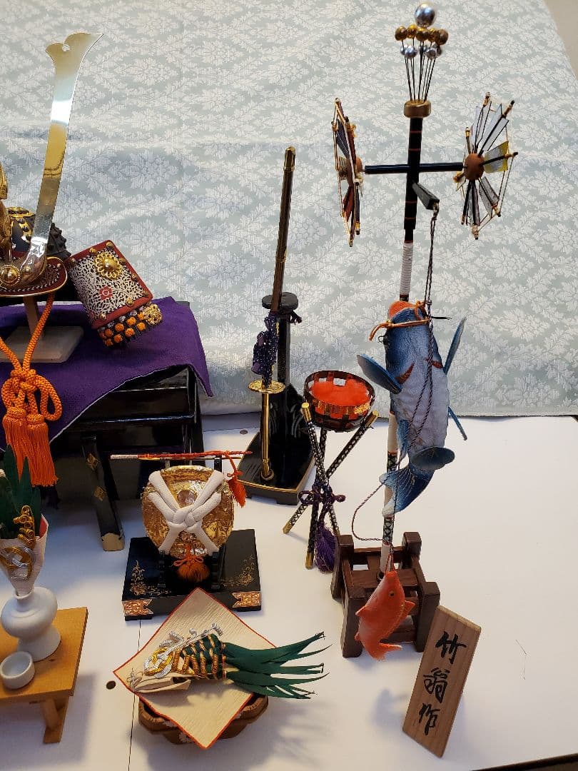 【お値下げしました！】五月人形 兜飾り 端午の節句 弓矢 刀 鯉のぼり セット