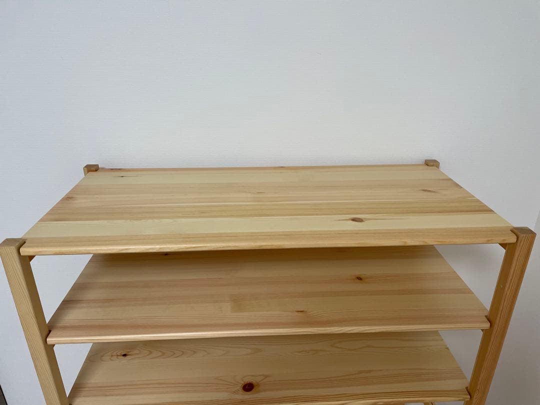 無印良品　パイン材ユニットシェルフ・８６ｃｍ幅・中