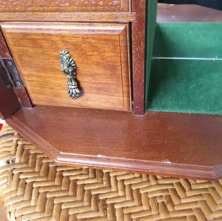 アンティーク風　オルゴール　アクセサリーケース