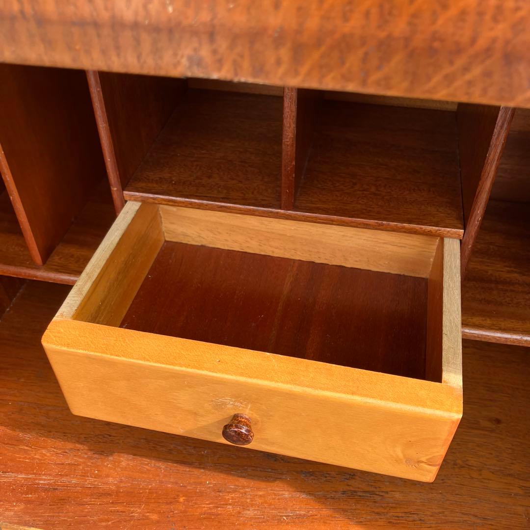 英国アンティーク MILWOOD 木製 ライティングビューロ サイドボード