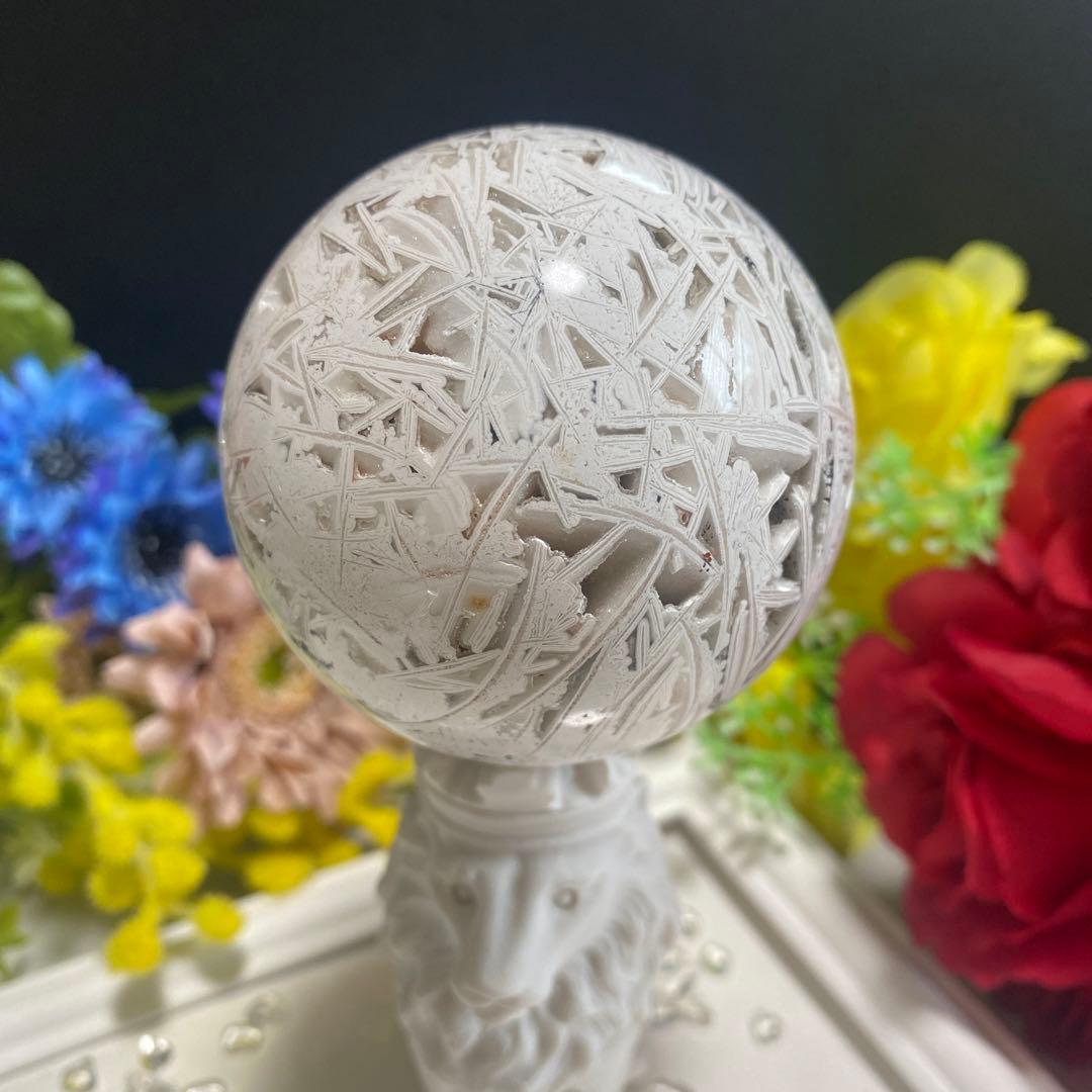 ホワイト メキシカンクレイジーアゲート ①