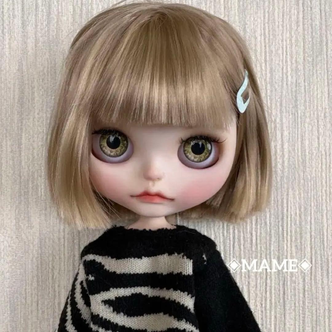 アイシードールカスタム♡白肌・ゴールドボブ♡