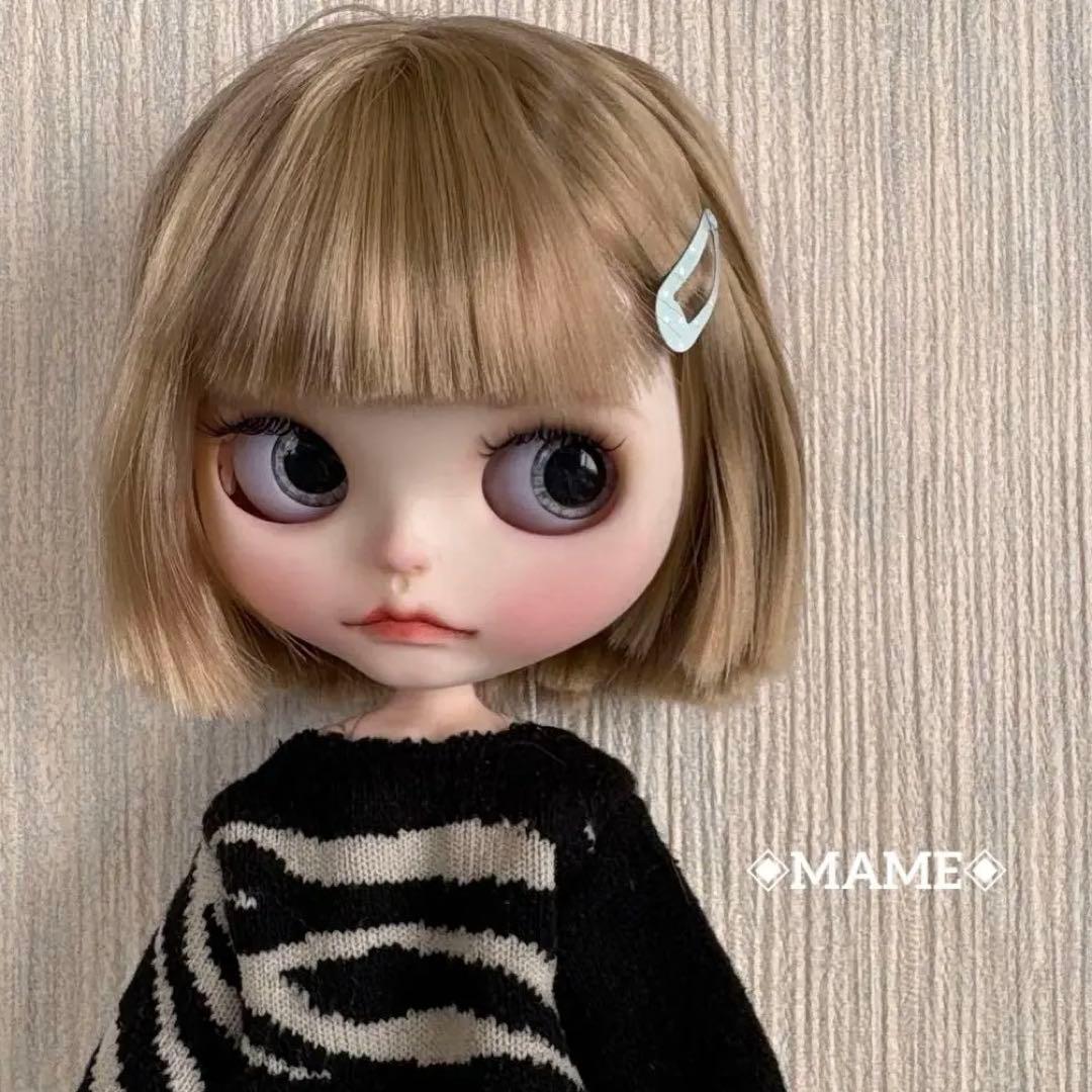 アイシードールカスタム♡白肌・ゴールドボブ♡