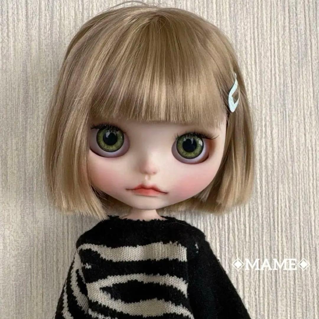 アイシードールカスタム♡白肌・ゴールドボブ♡