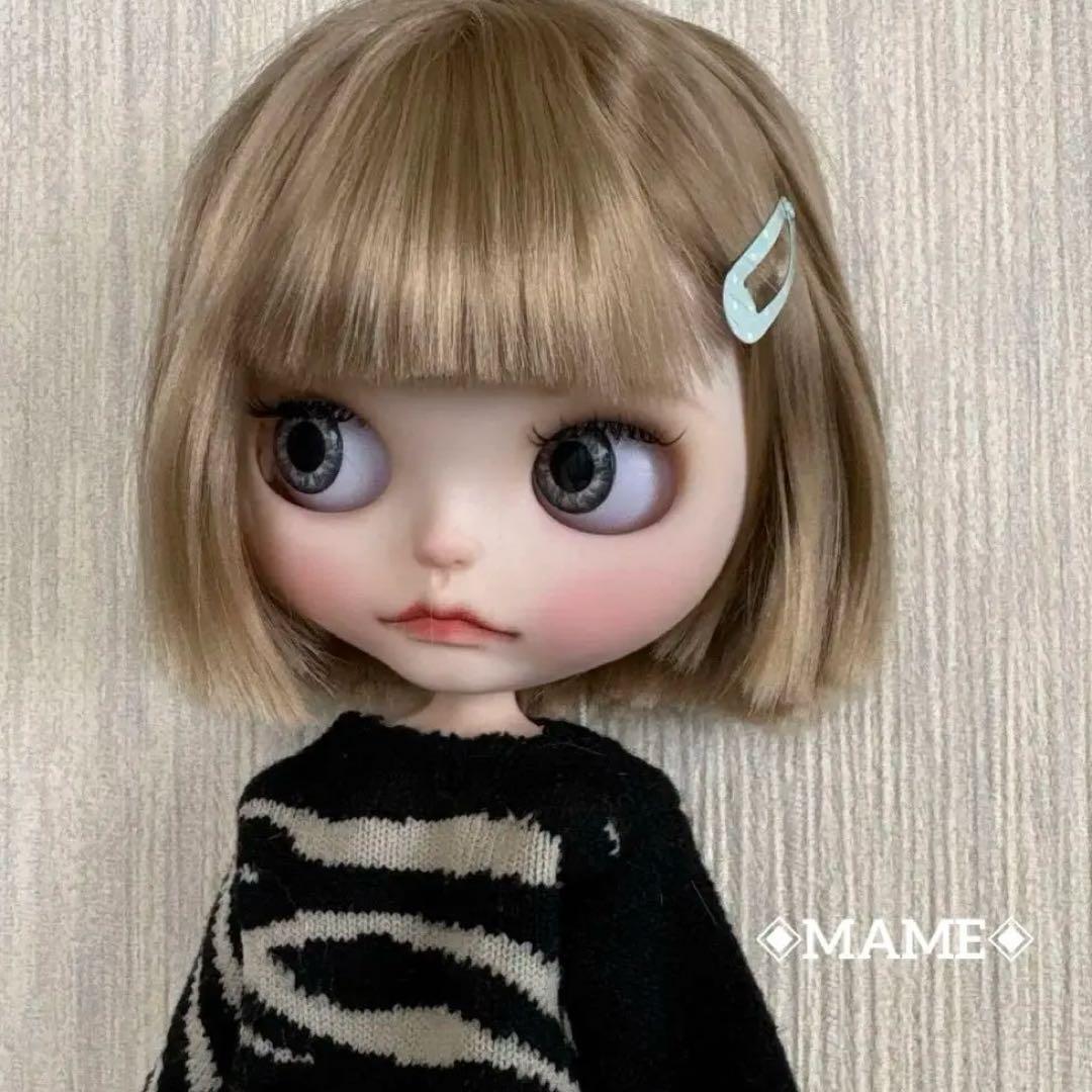 アイシードールカスタム♡白肌・ゴールドボブ♡