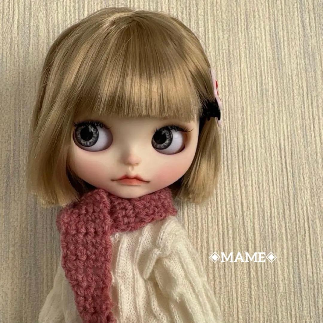 アイシードールカスタム♡白肌・ゴールドボブ♡