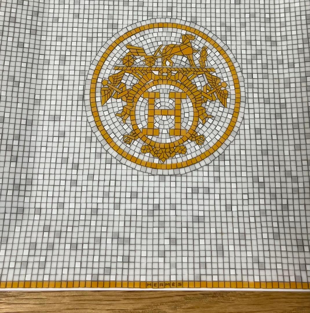 カレ No3 トレー HERMES エルメス プレート 皿 モザイク ゴールド