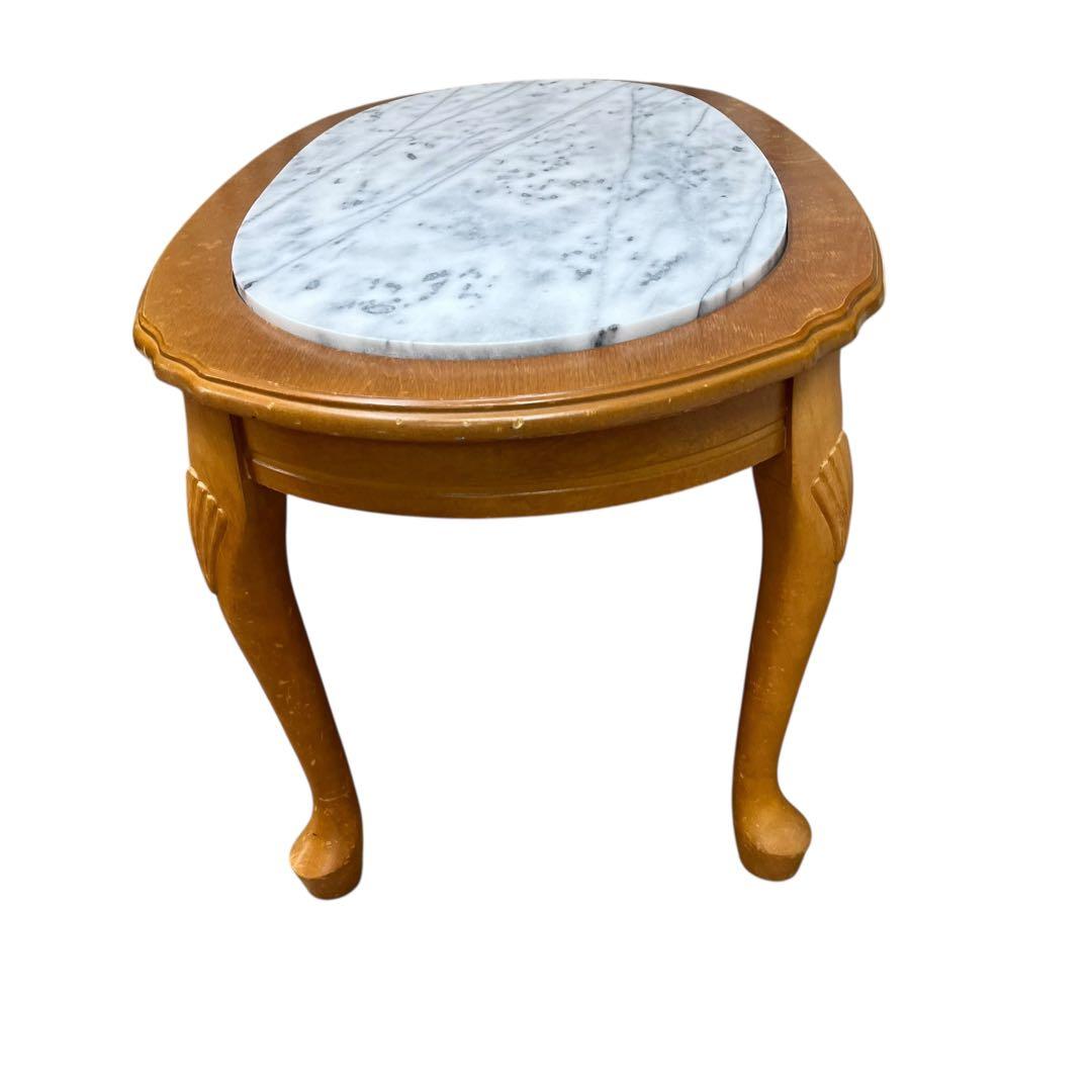 稀少品✨早い者勝ち❣️イタリア製 ローテーブル 大理石 ロココ調　猫足 おしゃれ