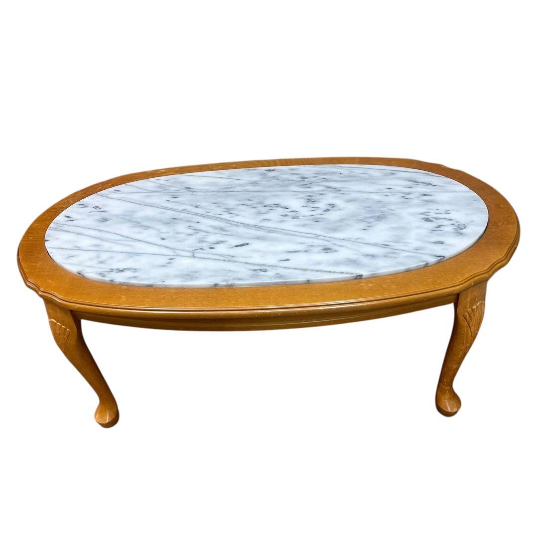 稀少品✨早い者勝ち❣️イタリア製 ローテーブル 大理石 ロココ調　猫足 おしゃれ