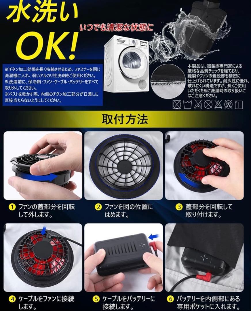 UNISO 空調服 115L/秒 24V