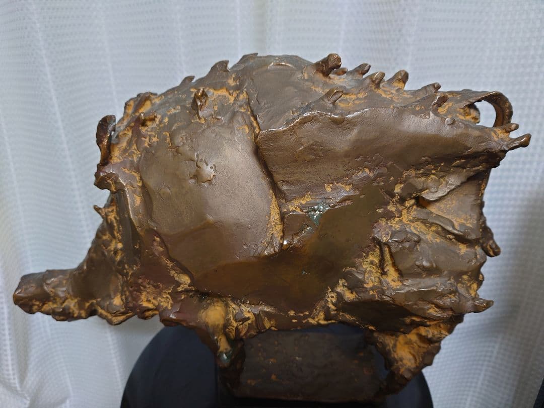 貴重レア品】三橋國民 猪 ブロンズ像 1983年 置物アンティーク