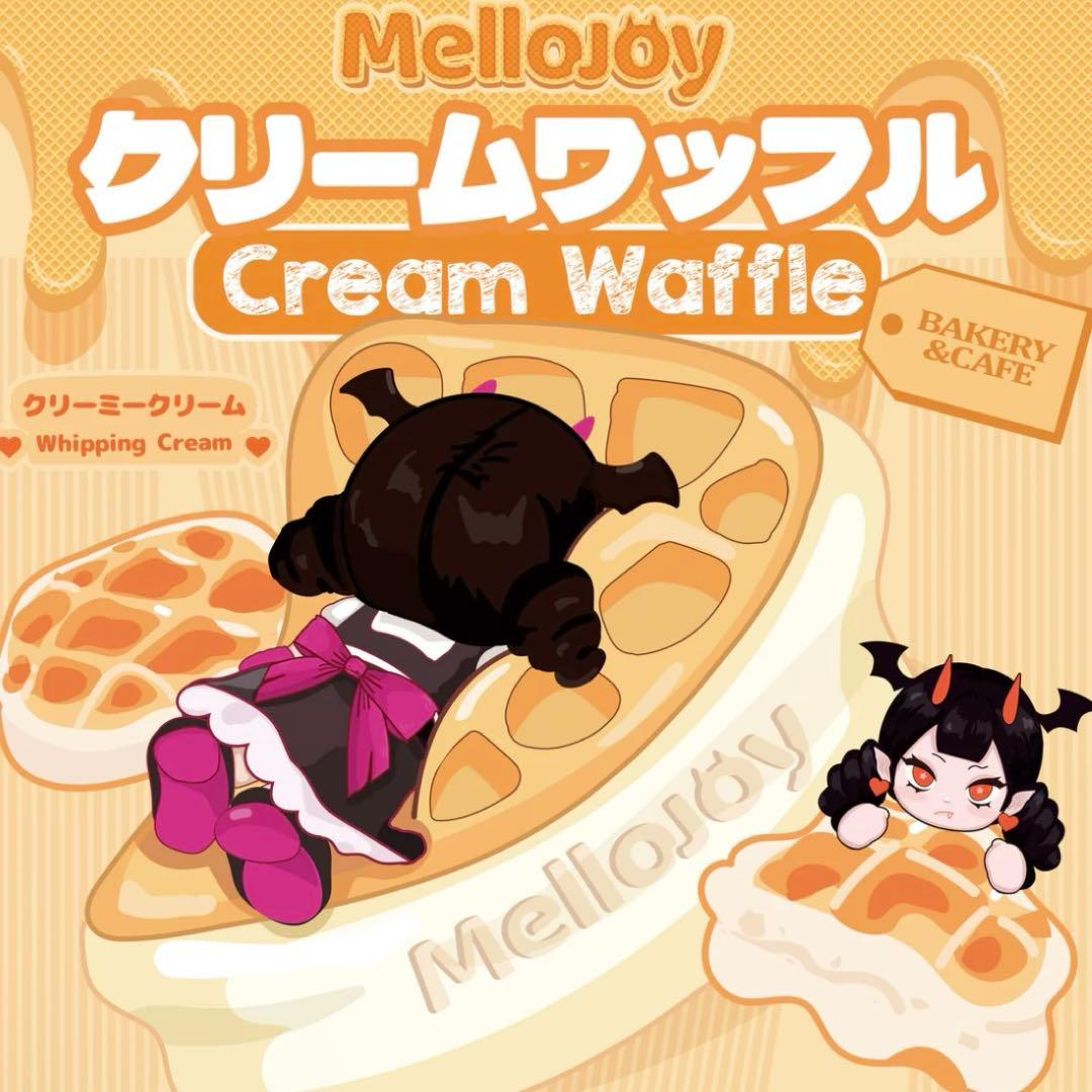 Mellojoy メロジョイ スクイーズ クリームワッフル 丸・三角2個セット