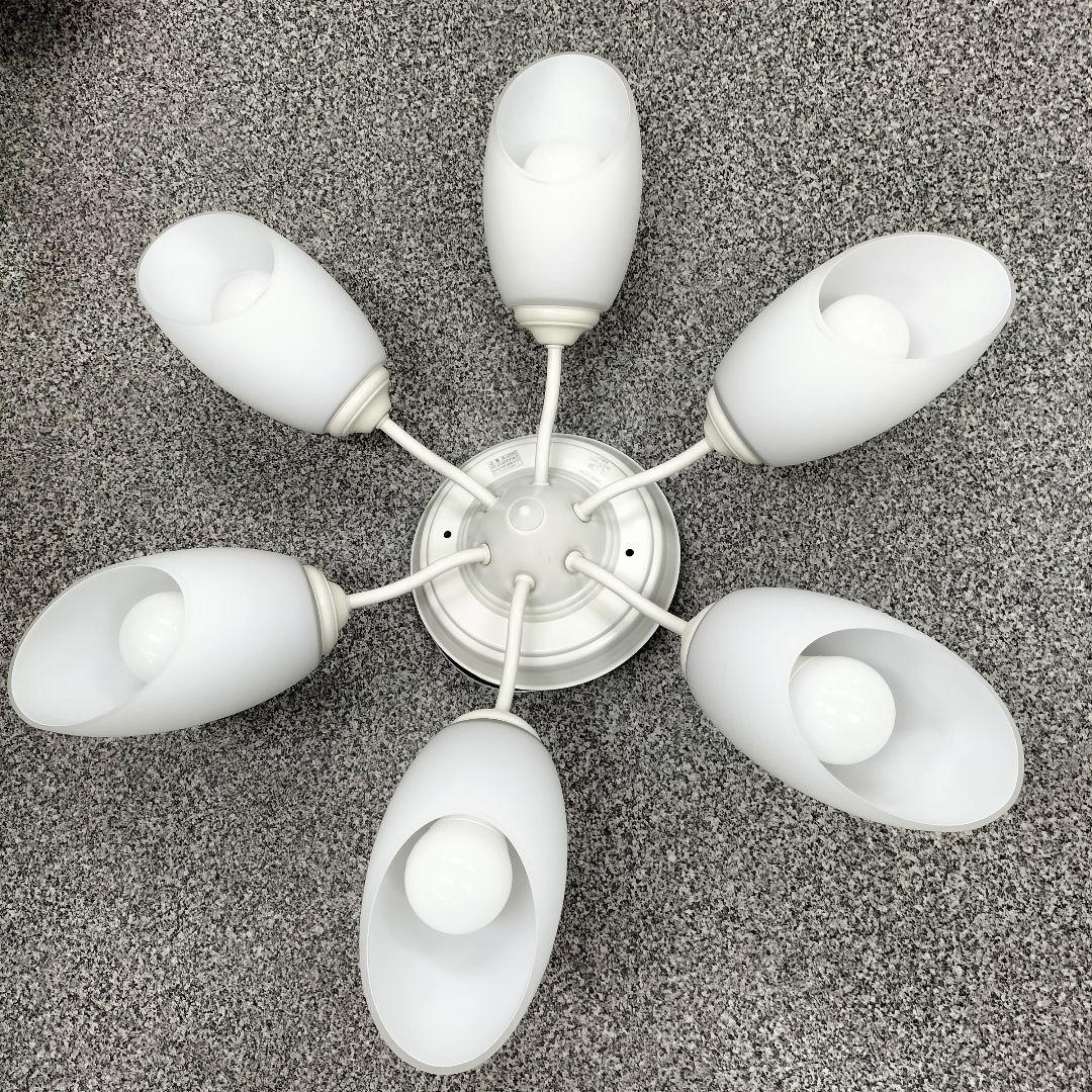 大光電機 6灯式 LED照明 ホワイト(K-2506TL8)