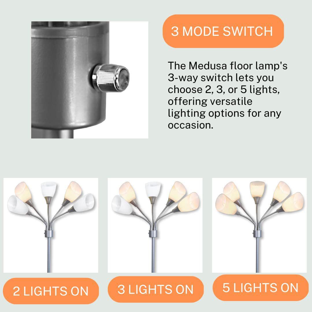 Lightaccents メデューサ フロアランプ アクリルシェード付き 照明