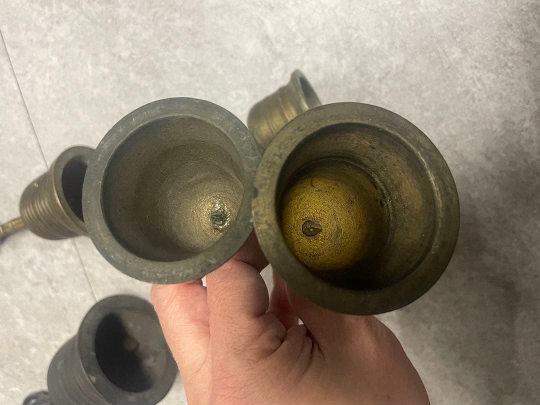 五鈷鈴　金剛鈴　持鈴　法器　5個　まとめて　骨董　古美術　アンティーク