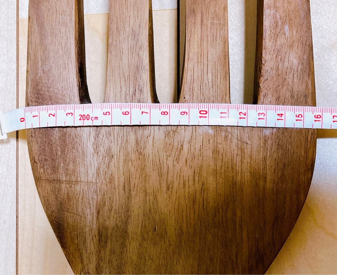 巨大☆ 木製☆ 大きなスプーン&フォーク セット 置き物 置物 オブジェ