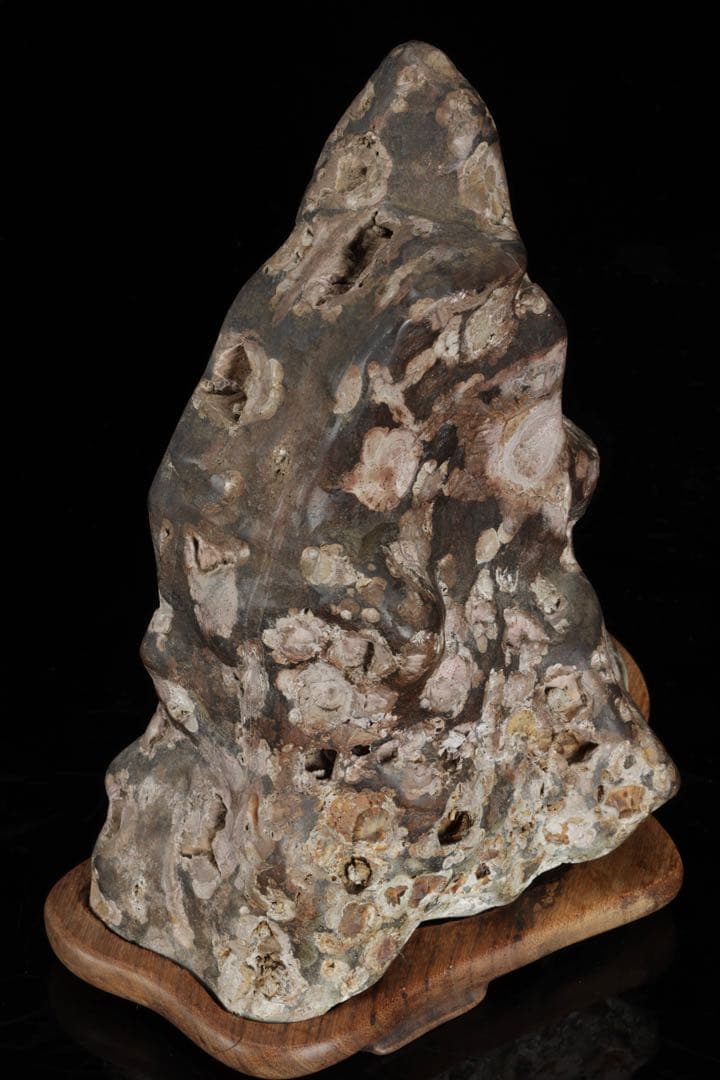 紅梅 梅花石 台付 5.7kg 鑑賞石 水石 原石 天然石 鉱石 盆石 飾石