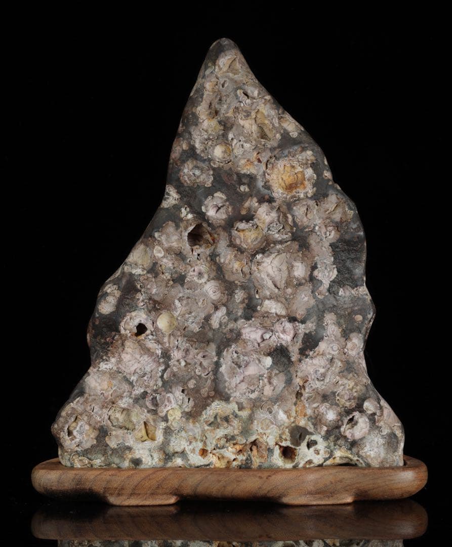 紅梅 梅花石 台付 5.7kg 鑑賞石 水石 原石 天然石 鉱石 盆石 飾石